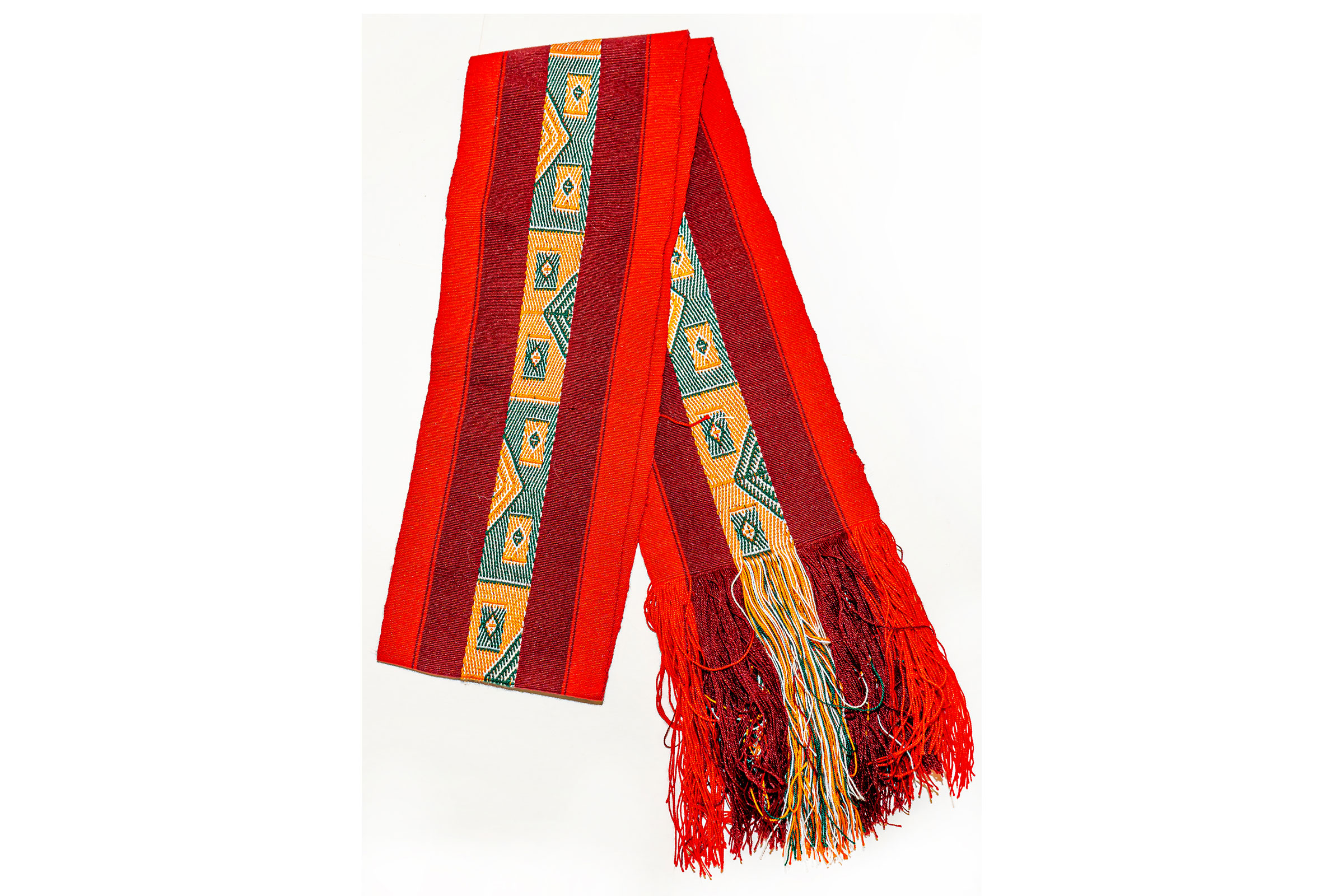 Alpaca Scarf in Andean Red (1)