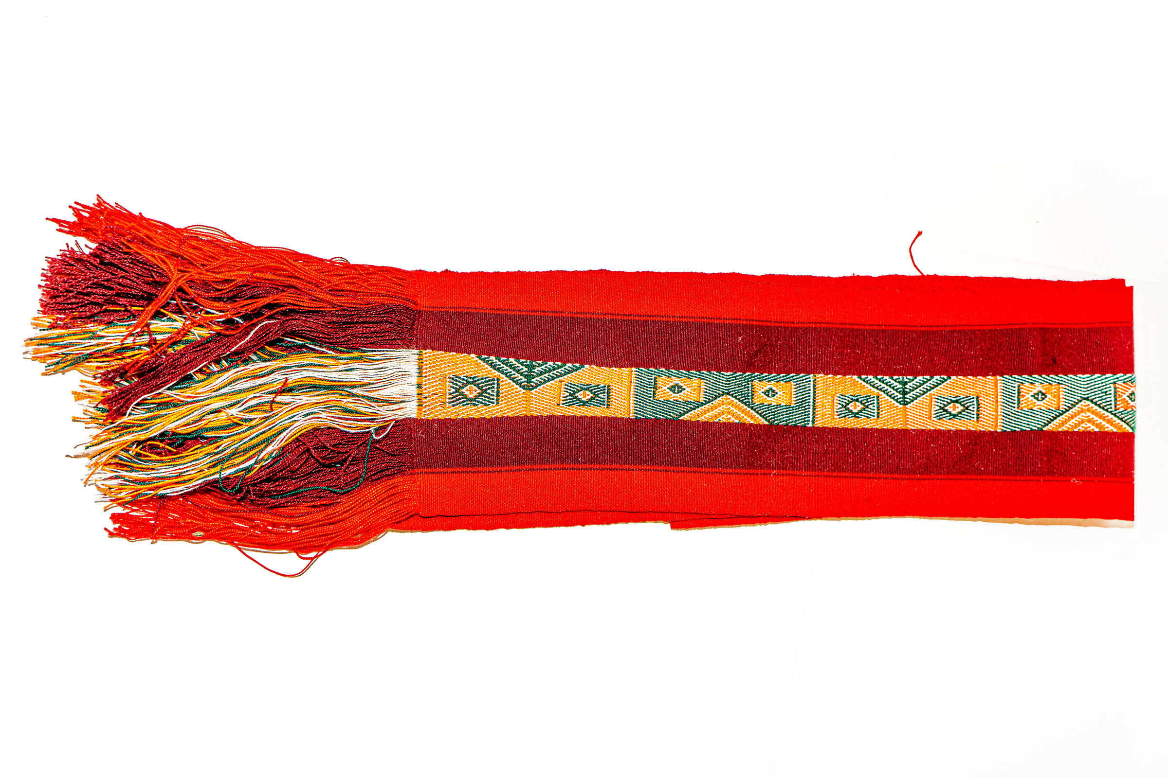 Alpaca Scarf in Andean Red (2)