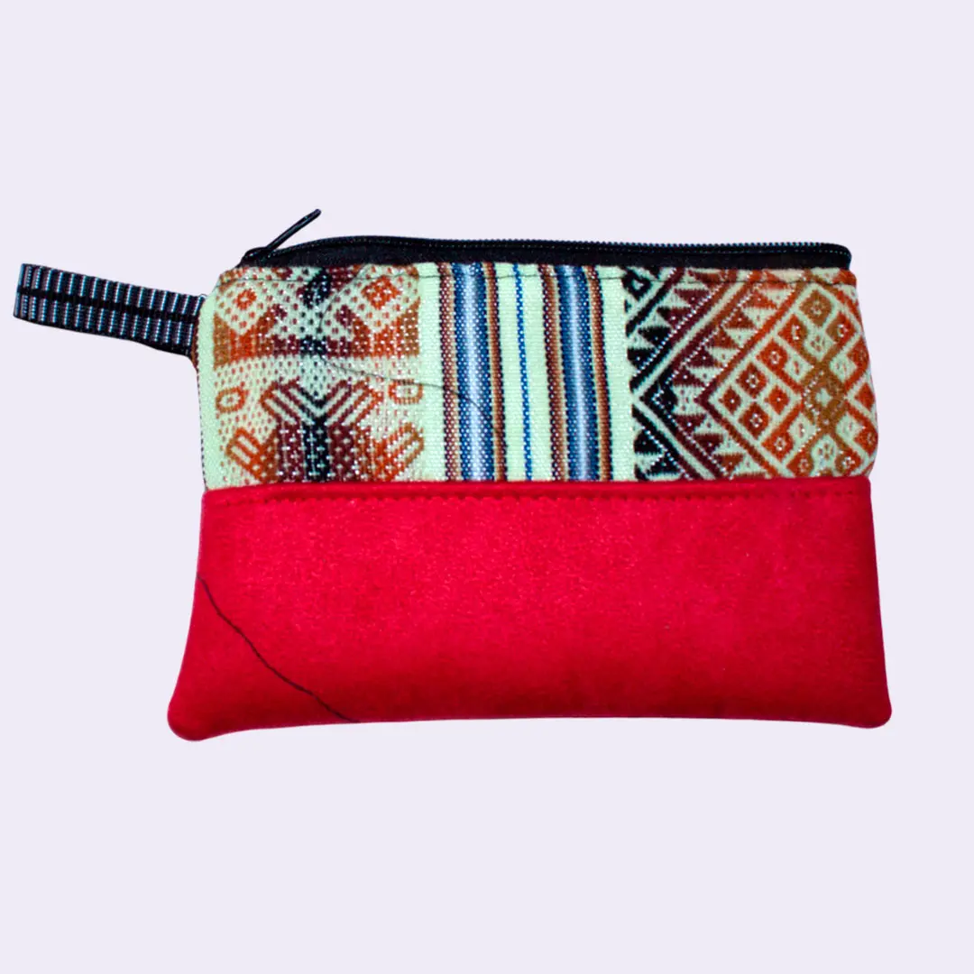 Red and Colorful Pencil Case