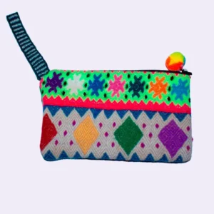 White and Colorful Pencil Case