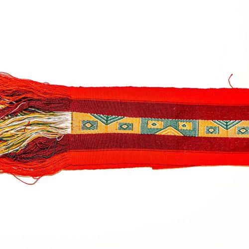 Alpaca Scarf in Andean Red (2)