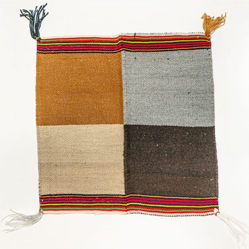 Alpaca handbag in Andean colors